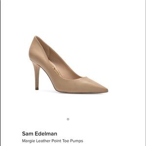 Sam Eldeman Margie Nude Pointed toe Pumps